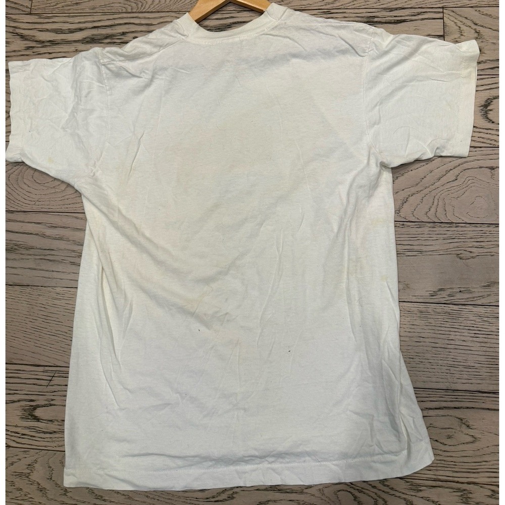 Vintage Powdermilk Biscuits Single Stitch USA Graphic Tee 90s Mens L - Picture 2 of 8